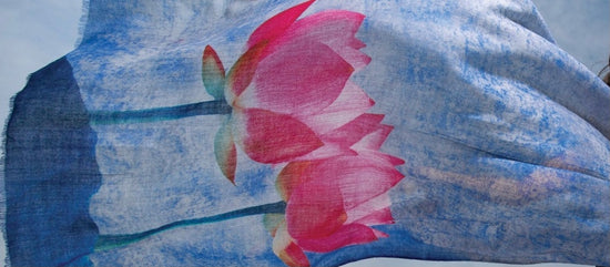 Image Title Kamalika Lotus Wool Shawl